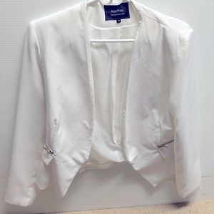 White blazer jacket